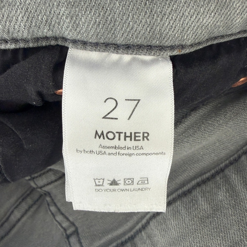 MOTHER Jeans Women 27 Gray The Dodger Flood Wide Leg in Noted - Picture 10 of 13